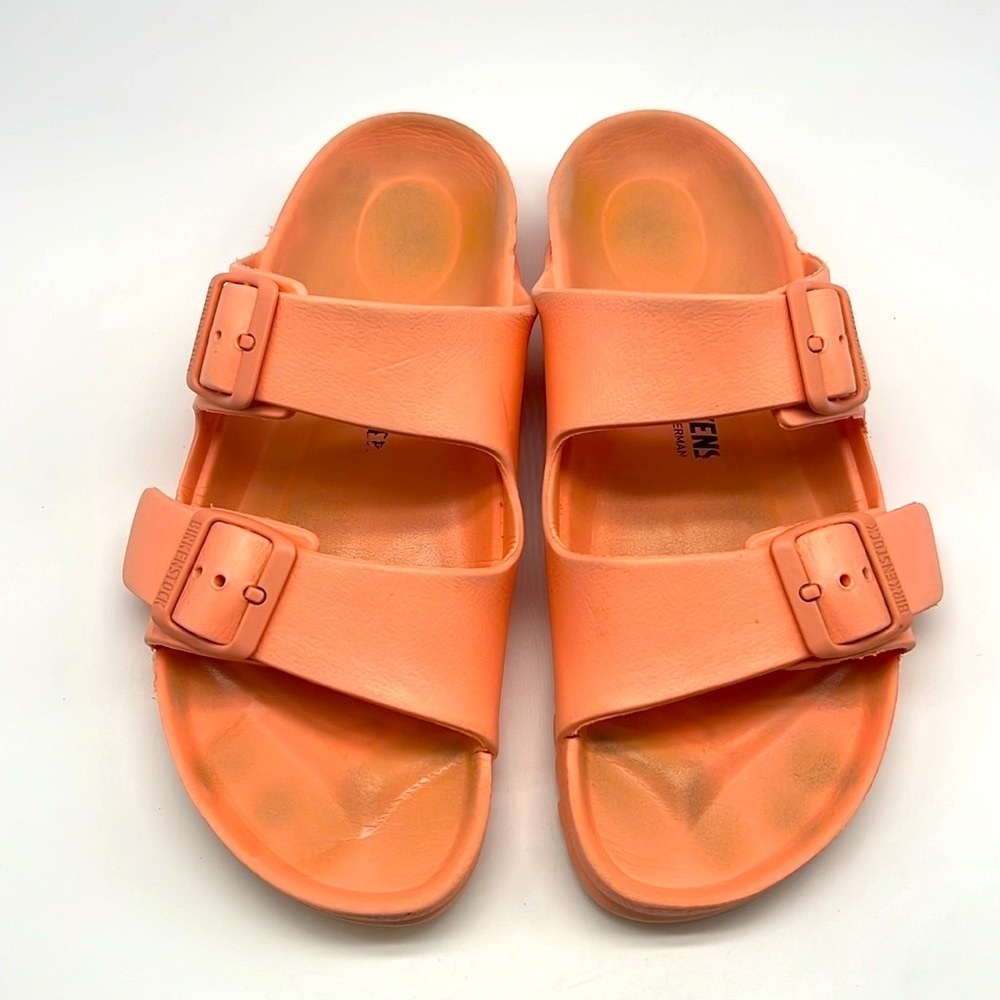 Birkenstock - Arizona Eva 2 Buckle Lightweight Coral Peach Slip On Sandal SZ 8 - Picture 2 of 15